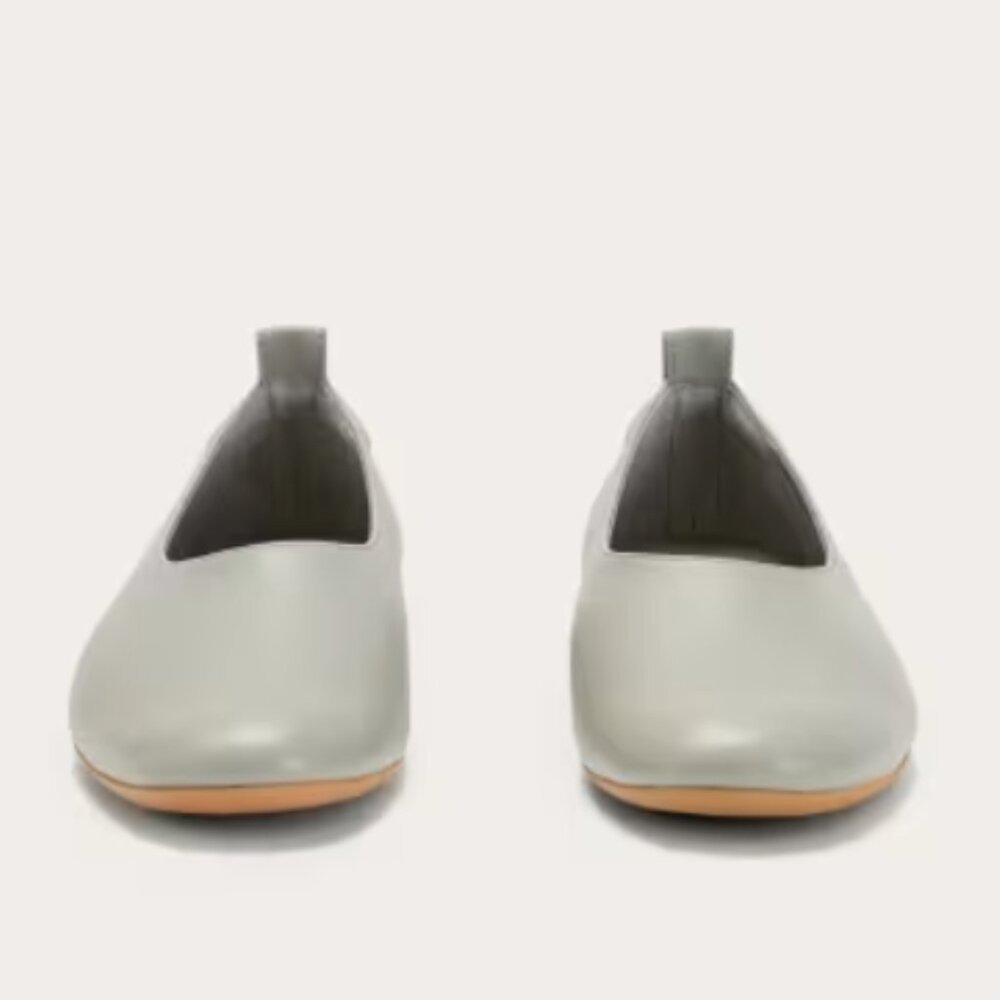 Everlane Light Sage Leather Ballet Flats - Picture 4 of 7